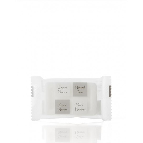 Saponetta vegetale neutra in flow-pack 12 gr Saponetta vegetale neutra in flow-pack 12 gr
