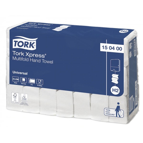 Tork Xpress Asciugamani piegati a Z Universal H2 Tork Xpress Asciugamani piegati a Z Universal H2