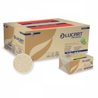 Asciugamani Econatural pack Marrone piegati a Z