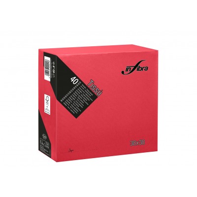 Tovaglioli 38x38 rosso 2 veli 36x40pz