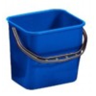 Secchio graduato 6 lt plastica blu
