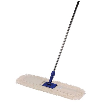 Scopa a frangia in cotone 110cm completa di manico