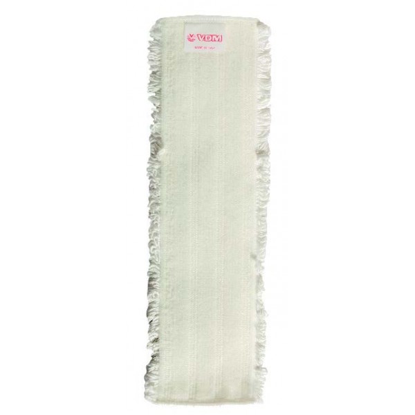 Frangia lavaggio in poliestere con velcro MicroWhite 43x13cm Frangia lavaggio in poliestere con velcro MicroWhite 43x13cm