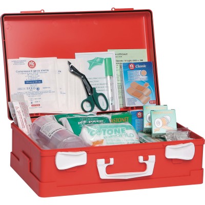 Valigetta in plastica Pronto Soccorso completa