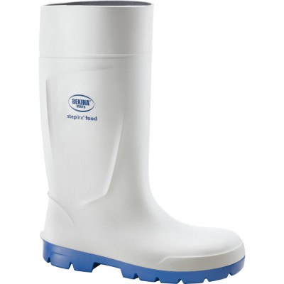 Stivale al ginocchio in poliuretano bianco suola blu nr.35-47