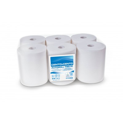 Asciugamano a rotolo autocut Tris 110 3 veli