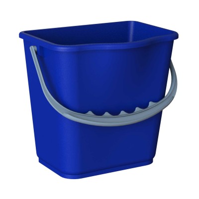 Secchio plastica graduato blu 5 lt.