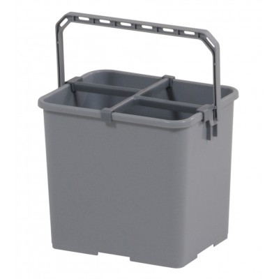 Secchio Plastica grigio 6 lt.