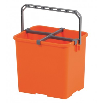Secchio Plastica arancio 6 lt.