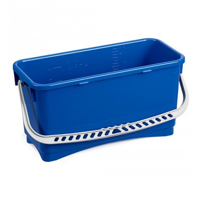 Secchio rettangolare 20 lt blu con manico