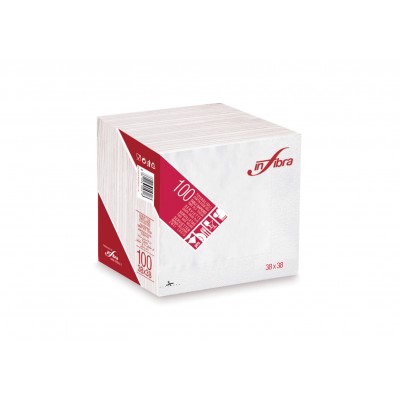 Tovaglioli 38x38 bianchi 2 veli cf.24x100pz