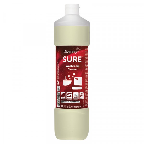 SURE Washroom Cleaner deterg.per pulizia bagni fl.1lt.