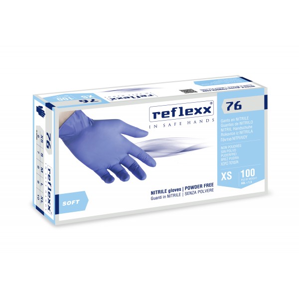 Guanti in nitrile senza polvere XL