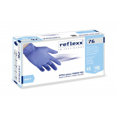 Guanti in nitrile senza polvere XL