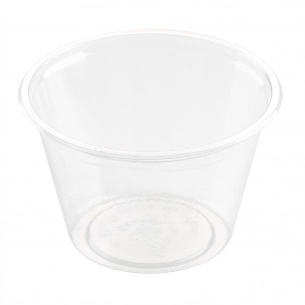 Coppetta condimenti PLA trasparente 120 ml Coppetta condimenti PLA trasparente 120 ml