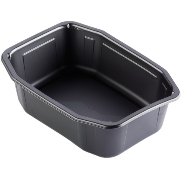 Vaschetta PP nero HMR 1 scomparto 1395 ml 215x148x70mm Vaschetta PP nero HMR 1 scomparto 1395 ml 215x148x70mm