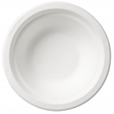 Piatto fondo Bagassa bianco 450 ml 180mm