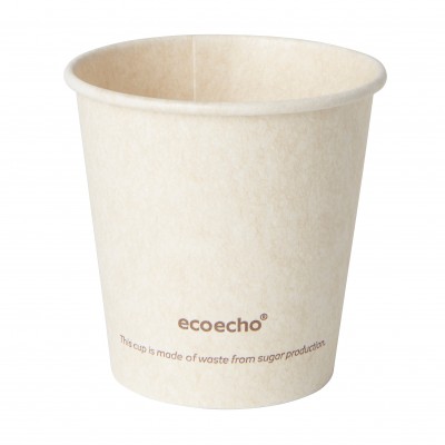 Tazza Sweet 120 ml Bagassa/PLA decorata per bibite calde