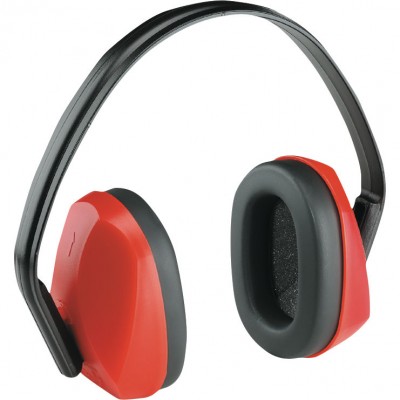 Cuffia antirumore coppe regolabili colore rosso